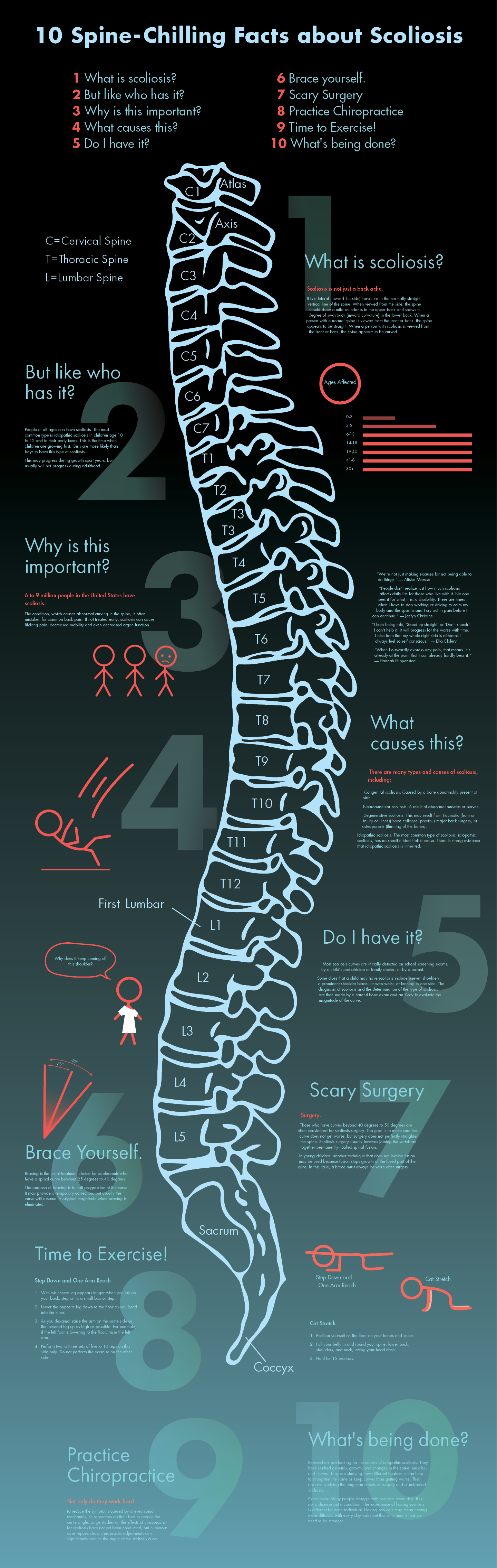 Scoliosis Poster / Brochure Amenda Wong Scoliosis Poster / Brochure Amenda Wong